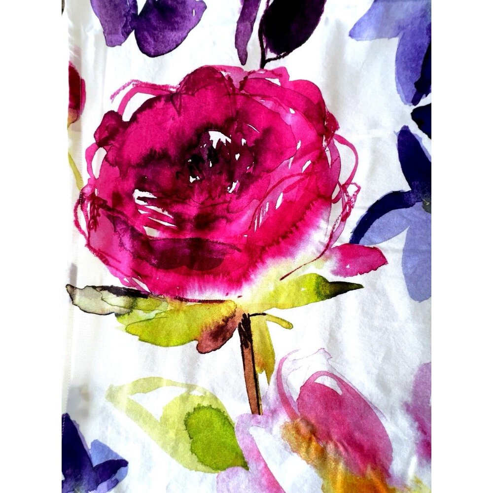 Bluebellgray Taransay Designer Shower Curtain Bright Colorful Floral Pink Purple - Picture 5 of 11